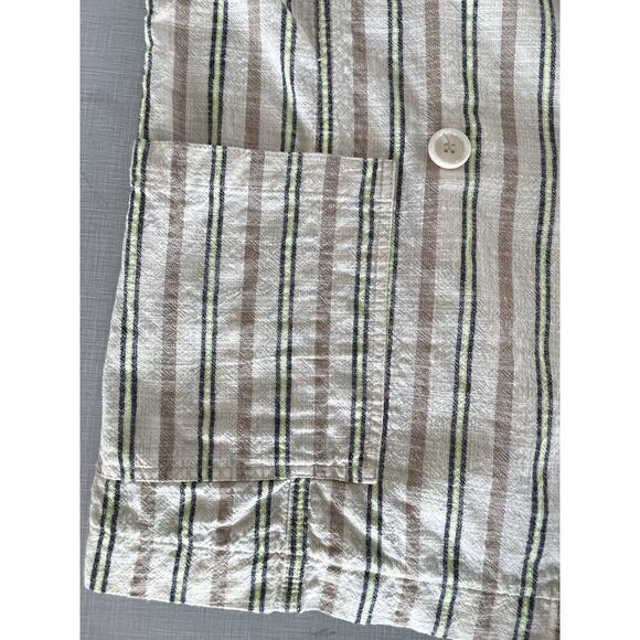 Maeve Anthropologie Sz XS Danielle Blazer Cotton Oversized Casual Boho Classic - Picture 7 of 13